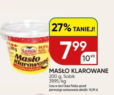 Masło klarowane promocja w Chata Polska