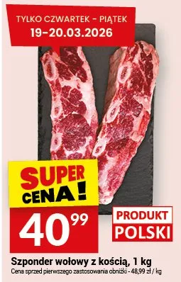 Szponder wołowy z kością promocja w Twój Market