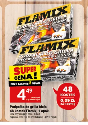 Podpałka do grilla biała Flamix promocja w Twój Market