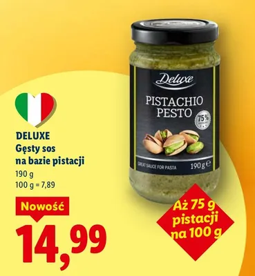 Gęsty sos na bazie pistacji promocja w Lidl