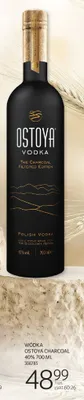 Wódka Ostoya Charcoal 40% promocja w Selgros