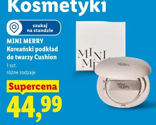 Koreański podkład do twarzy Cushion MINI MERRY promocja w Lidl