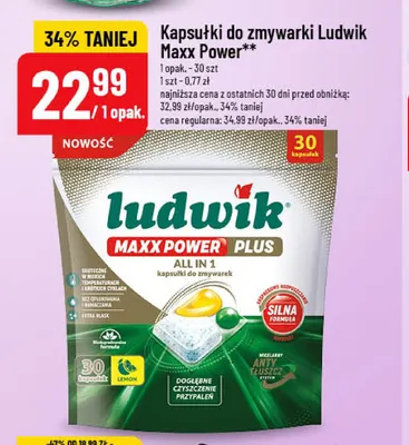 Kapsułki do zmywarki Ludwik Maxx Power promocja w POLOmarket