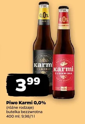 Piwo Karmi 0,0% promocja w Netto
