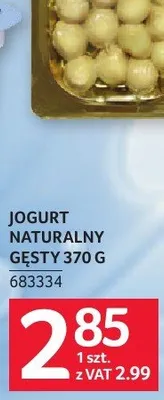 Jogurt naturalny gęsty 370 g promocja w Selgros
