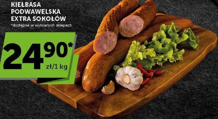 Kiełbasa podwawelska extra sokołów promocja w Groszek