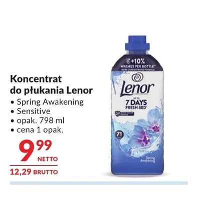 Koncentrat do płukania Lenor Sensitive promocja w Makro