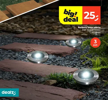 Naziemna lampka solarna promocja w Dealz