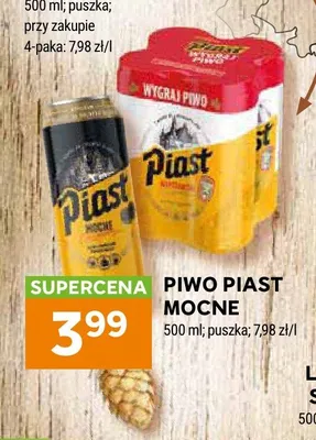 Piwo Piast Mocne 500ml promocja w Stokrotka