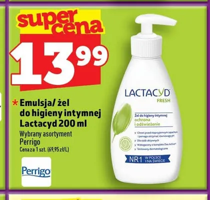 Żel do higieny intymnej Lactacyd promocja w TOPAZ