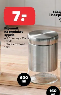 Pojemnik na produkty sypkie promocja w Netto