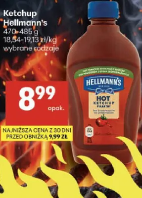 Ketchup Hellmann's promocja w Delikatesy Centrum