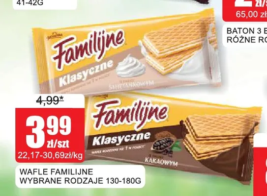 Wafle Familijne Kakaowe promocja w Bingo