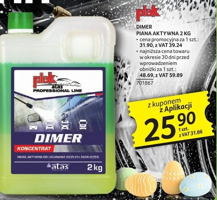 Piana aktywna 2 kg Dimer promocja w Selgros