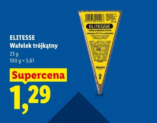 Wafelek trójkątny Elitesse promocja w Lidl