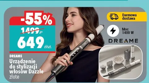 Urządzenie do ondulacji włosów Dazzle złote promocja w Biedronka Home