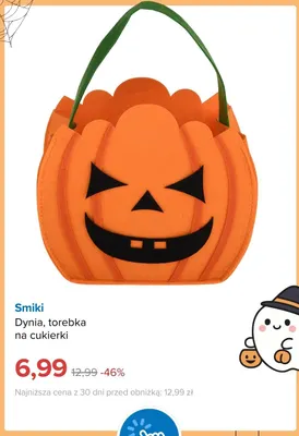 Dynia torebka na cukierki Smiki promocja w Smyk