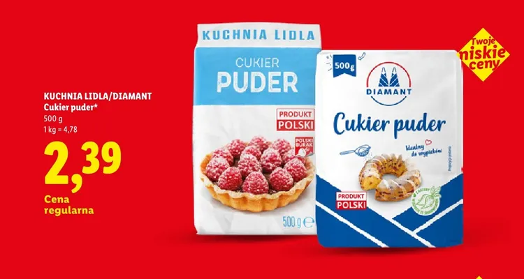 Cukier puder Kuchnia Lidla promocja w Lidl