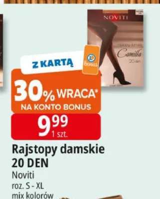 Rajstopy damskie 20 DEN promocja w Leclerc