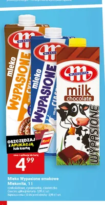 Mleko Wypasione smakowe Mlekovita cynamonka promocja w Twój Market