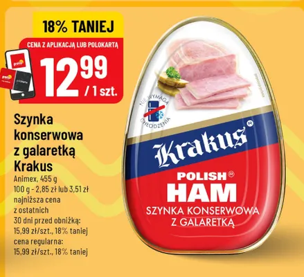 Szynka konserwowa z galaretką promocja w POLOmarket