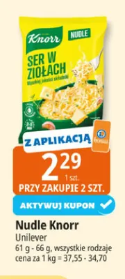 Nudle Knorr promocja w Leclerc