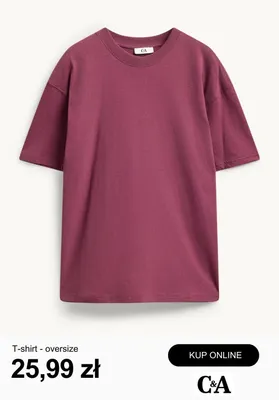 T-shirt oversize C&A promocja w C&A