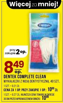 Wykałaczki z nicią dentystyczną Complete Clean promocja w Drogerie Natura