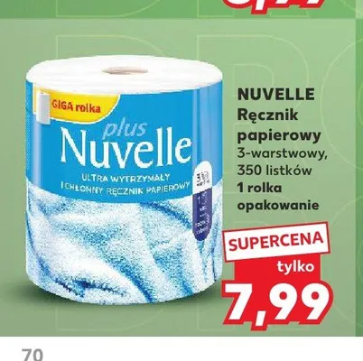 Ręcznik papierowy Nuvelle promocja w Kaufland