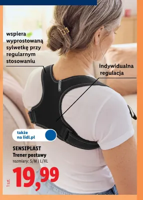 Trener postawy Sensiplast S/M promocja w Lidl