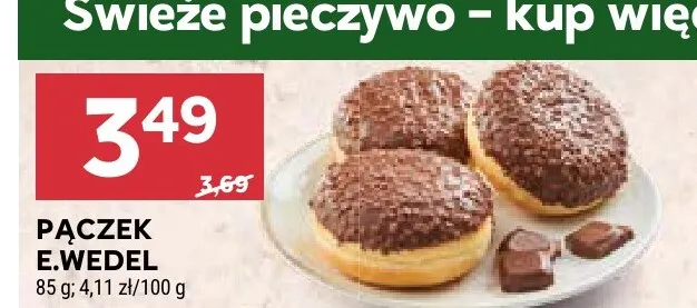 Pączek E.Wedel promocja w Stokrotka