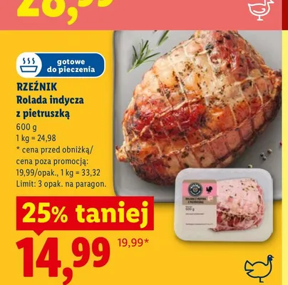 Rolada indycza z pietruszką Rzeźnik promocja w Lidl
