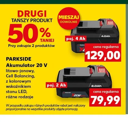 Akumulator 20V 4Ah Parkside promocja w Kaufland