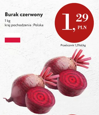 Buraki czerwone polskie promocja w Market Point