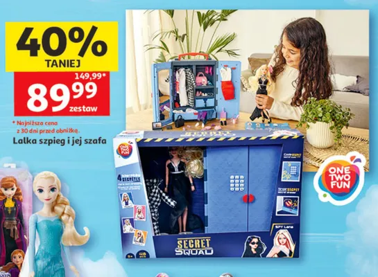 Lalka szpieg i jej szafa promocja w Auchan