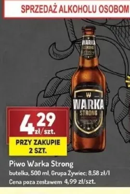 Piwo Warka Strong promocja w Avita