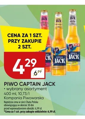 Piwo Captain Jack promocja w Chata Polska