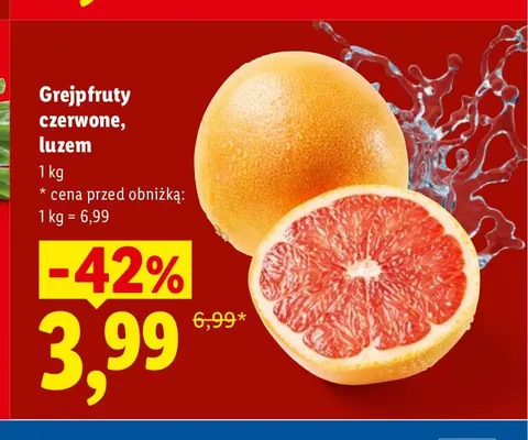 Grejpfruty czerwone luzem promocja w Lidl