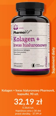 Kolagen + kwas hialuronowy Pharmovit kapsułki promocja w DOZ.PL