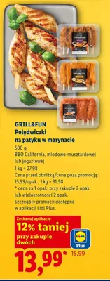 Polędwiczki na patyku w marynacie BBQ California Grill&Fun promocja w Lidl