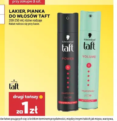 Lakier do włosów Taft promocja w Stokrotka