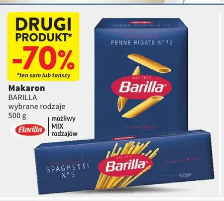 Makaron spaghetti Barilla promocja w Intermarche