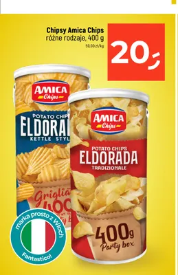 Chipsy Amica Chips Eldorada Griglia promocja w Dealz
