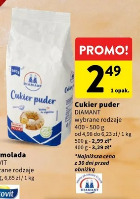 Cukier puder DIAMANT wybrane rodzaje promocja w Intermarche