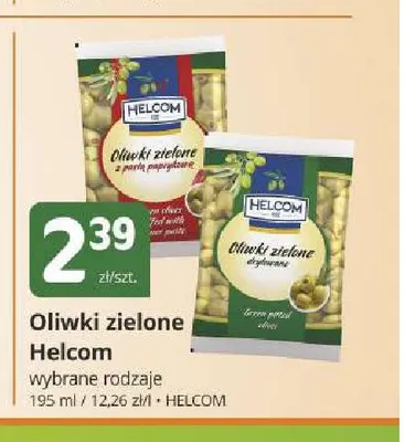 Oliwki zielone faszerowane papryką Helcom promocja w Marketvita