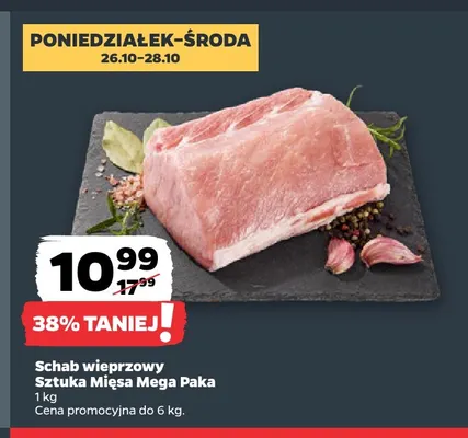 Schab wieprzowy Sztuka Mięsa Mega Paka promocja w Netto