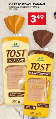 Chleb tostowy pełnoziarnisty Lewiatan promocja w LEWIATAN
