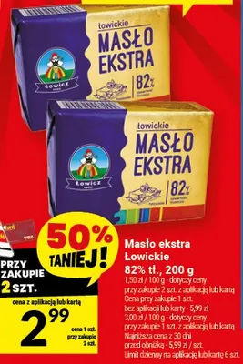 Masło ekstra 82% tł. promocja w Twój Market