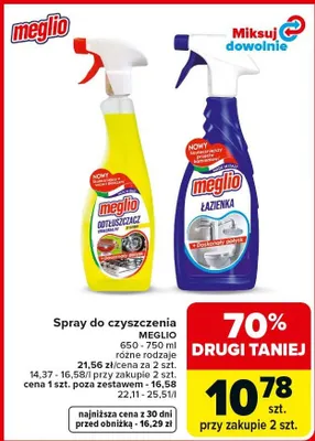 Spray do czyszczenia różne rodzaje promocja w Carrefour Market