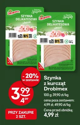 Szynka z kurcząt Drobimex promocja w Żabka